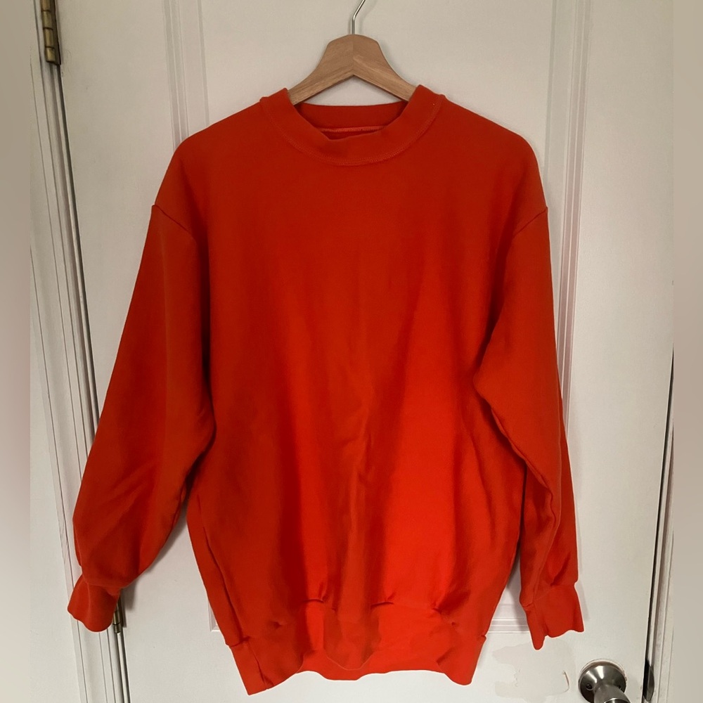 Tyndale Orange Fire Resistant Crewneck Sweatshirt S